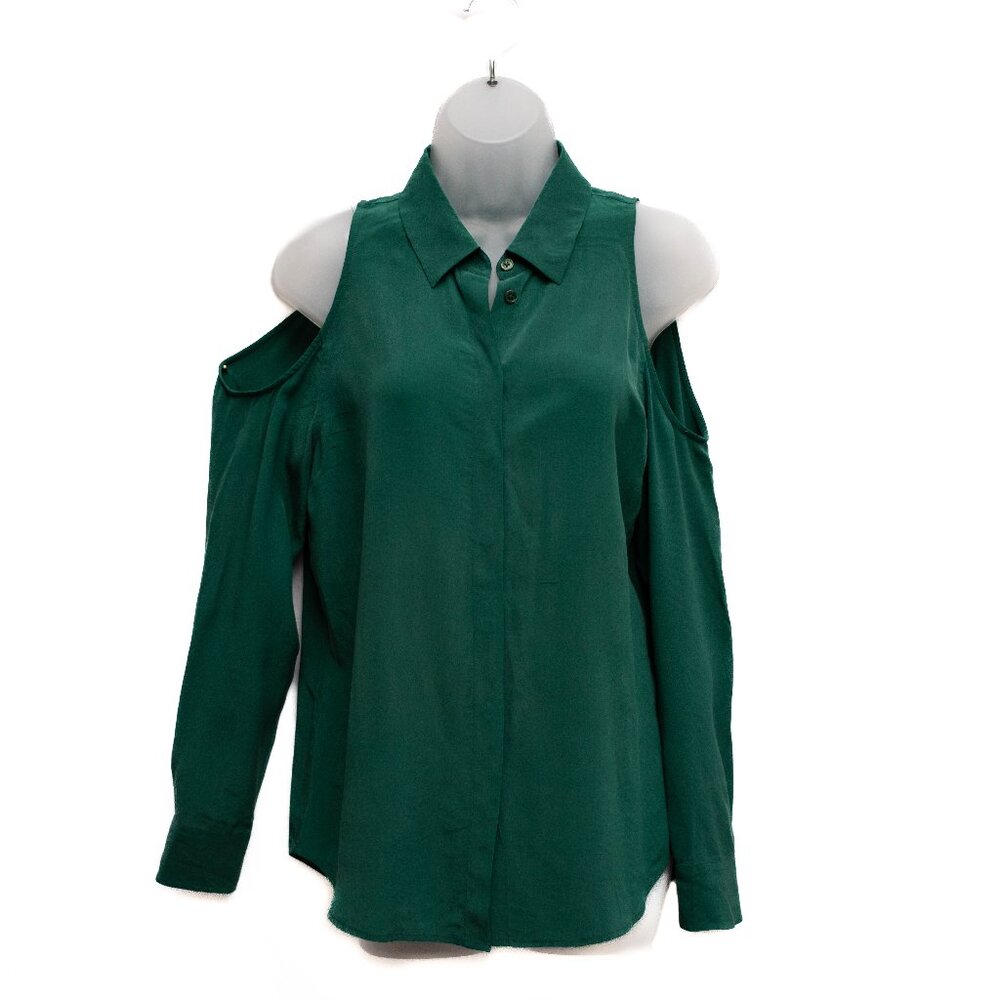 Equipment Femme Silk Blouse – Emerald Green –‎ Size S